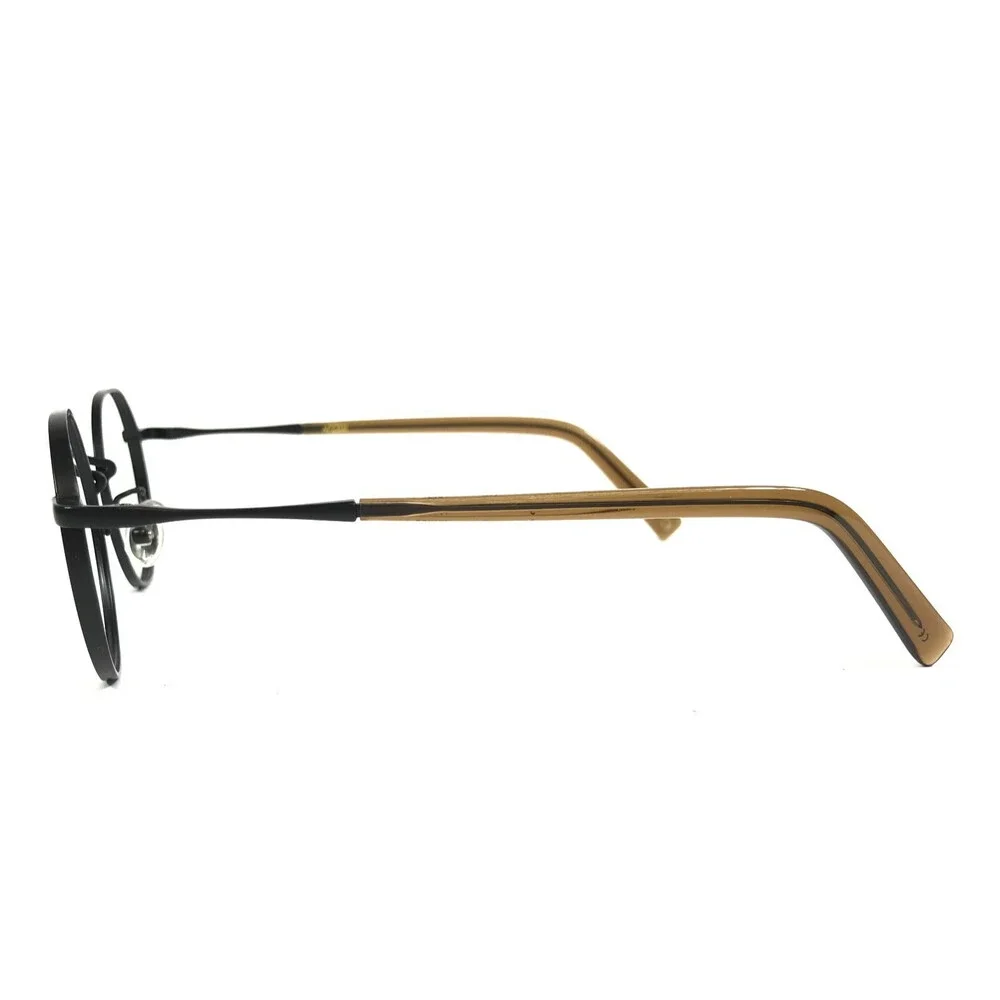 Accrue Eyeglasses Frames Zhivago MB Matte Black Round Full Rim 48-22-148